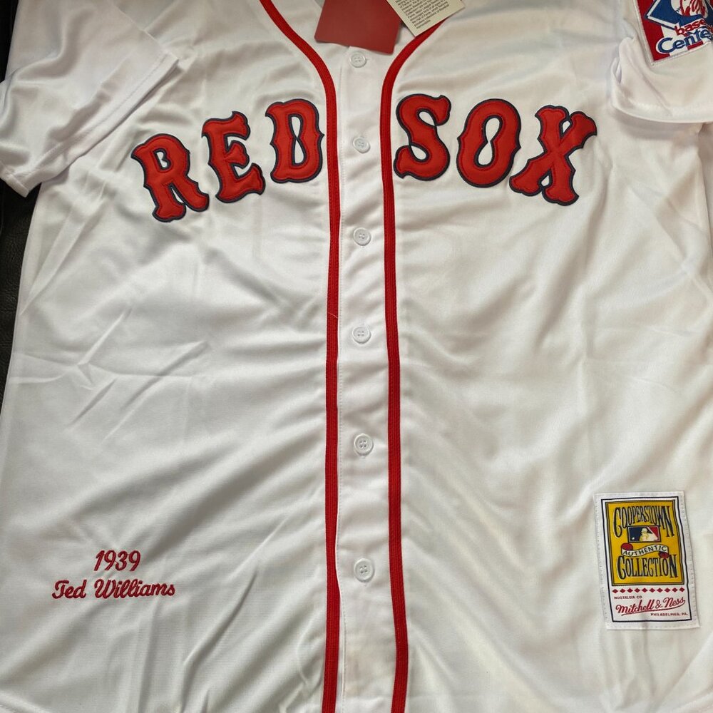 MITCHELL and NESS BOSTON RED SOX TED WILLIAMS JERSEY Sz M,L,XL,2XL New w tags - Picture 5 of 8